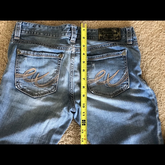 EXPRESS Distressed Jeans Mid Rise - Picture 5 of 8